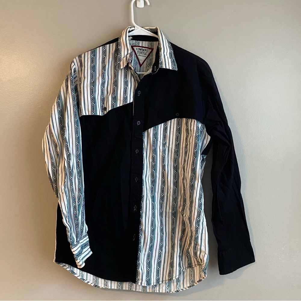 90s Cowboys Turtle Association Button Up